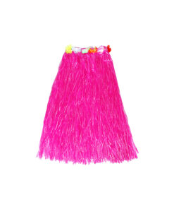 Hot Pink Long Hula Skirt 80cm