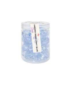 Light Blue Plastic Gems 2.7cm 30pk