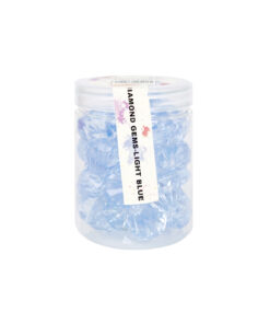 Light Blue Plastic Gems 2.7cm 30pk
