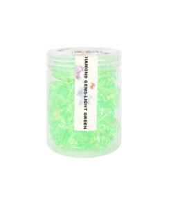 Light Green Plastic Gems 2.7cm 30pk