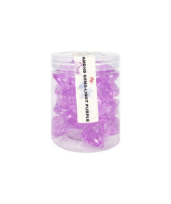 Light Purple Plastic Gems 2.7cm 30pk