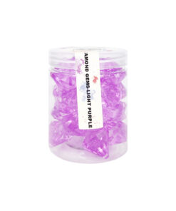 Light Purple Plastic Gems 2.7cm 30pk