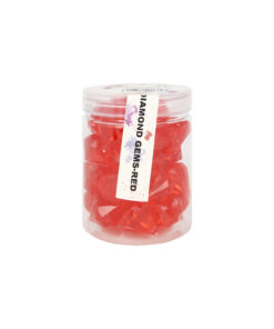 Red Plastic Gems 2.7cm 30pk