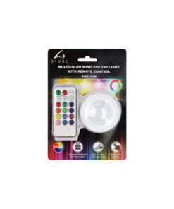 Multicolour Wireless Tap Light With Remote