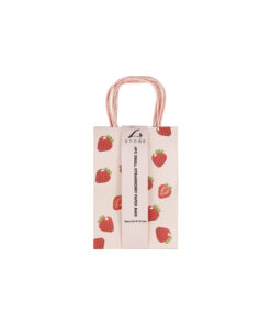 Alternative view of Strawberry Printed Paper Bags 21cm 4pk