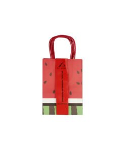 Alternative view of Watermelon Printed Paper Bags 21cm 4pk