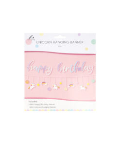 Unicorn Happy Birthday Banner Kit 1.6m