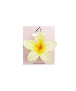 Yellow Frangipani Hair Claw Clip 1pc