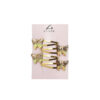 Gold Glitter Butterfly Shape Hair Clip Set 4pk