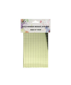 Gold Mirror Mosaic Tile Sticker 10x15cm