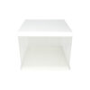 White Double Layer Transparent Cake Box 10in