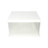 White Single Layer Transparent Cake Box 12in