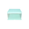 Light Blue Single Layer Transparent Cake Box 6in