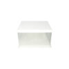 White Single Layer Transparent Cake Box 6in