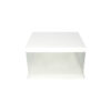 White Single Layer Transparent Cake Box 8in