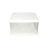 White Single Layer Transparent Cake Box 10in