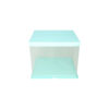Light Blue Double Layer Transparent Cake Box 6in