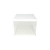 White Double Layer Transparent Cake Box 6in