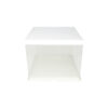 White Double Layer Transparent Cake Box 8in