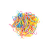 Mixed Colour Rubber Bands 5x0.3cm 100g
