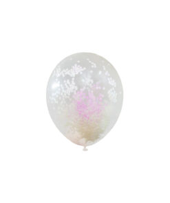 Iridescent Star Confetti Balloon 12inch 6pk