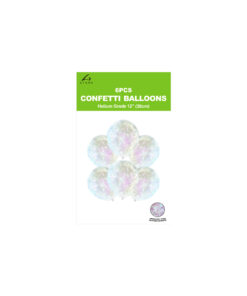 Alternative view of Iridescent Star Confetti Balloon 12inch 6pk