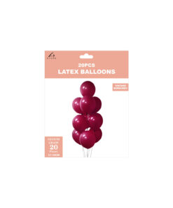 Alternative view of Burgundy Latex Balloons 12inch 20pk