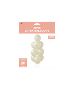 Alternative view of White Sand Latex Balloons 12inch 20pk