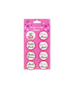 Bride To Be Badges 8pk