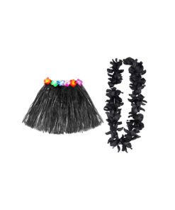 Black Hula Raffia Set 2pk