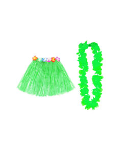 Lime Green Hula Raffia Set 2pk