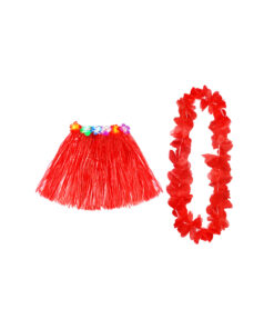 Red Hula Raffia Set 2pk