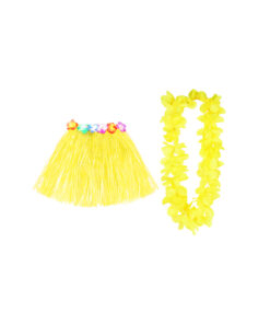Yellow Hula Raffia Set 2pk