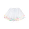 White Tutu With Rainbow Fringe
