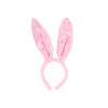 Pink Bunny Ears Plush Headband