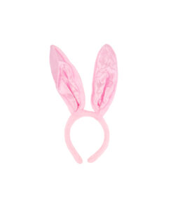 Pink Bunny Ears Plush Headband
