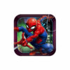 Spider-Man Webbed Wonder Square Plates 8pk