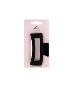 Black Rectangle Hair Claw Clip 1pc