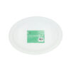 White Oval Plastic Serving Tray