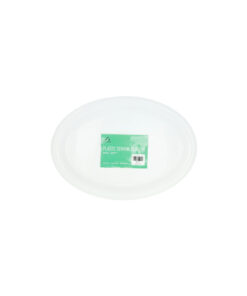 White Oval Plastic Serving Tray