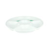 White Separated Plastic Serving Tray