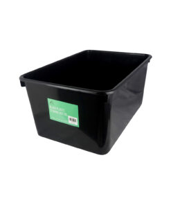 Black Plastic Storage Box 20L