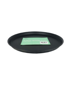Black Round Serving Plastic Tray