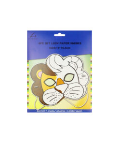 Lion DIY Paper Masks 18cm 4pc