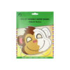 Monkey DIY Paper Masks 18cm 4pc