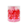 Red & Pink Mix Plastic Gems 12mm 80g