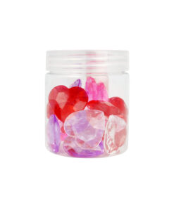 Heart Plastic Gems 2.5cm 20pc