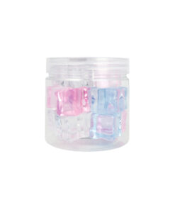 Ice Cube Plastic Gems 1.8cm 16pc