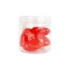 Red Large Heart Plastic Gems 4cm 4pc