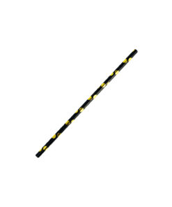 Black With Gold Dots Paper Straws 40pk